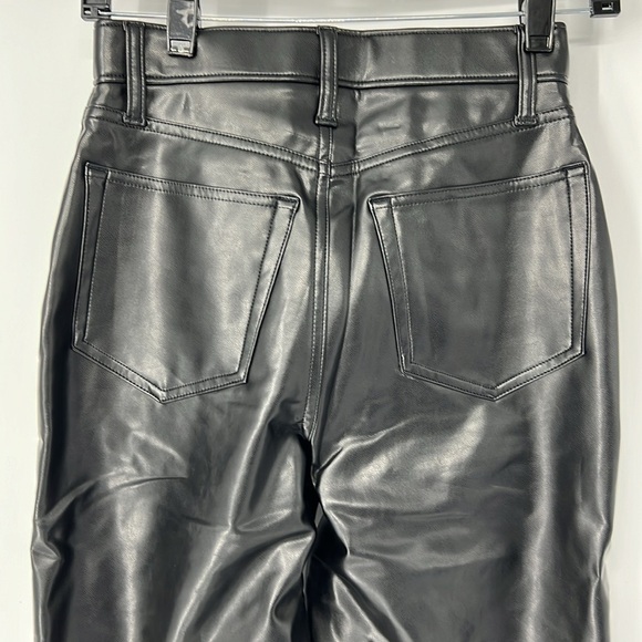 Abercrombie & Fitch NWT women’s 90’s relaxed high rise faux leather pant… - Picture 5 of 7